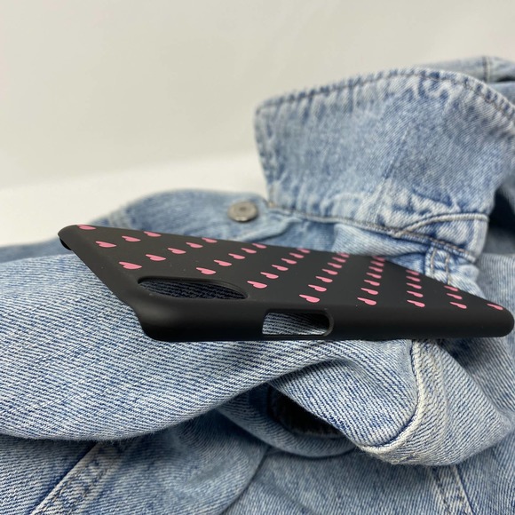 iPhone 6 Plus Case Pink Heart Print NEW Matte Cover - Picture 4 of 5